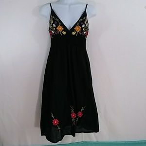 Ocean Breeze Embroidered Dress Size S
